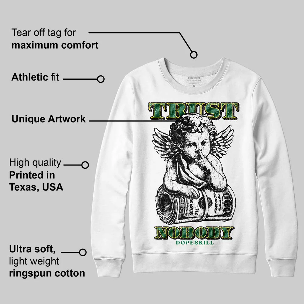 Green 'Trust Nobody' DopeSkill Graphic Sweatshirt - Image 3