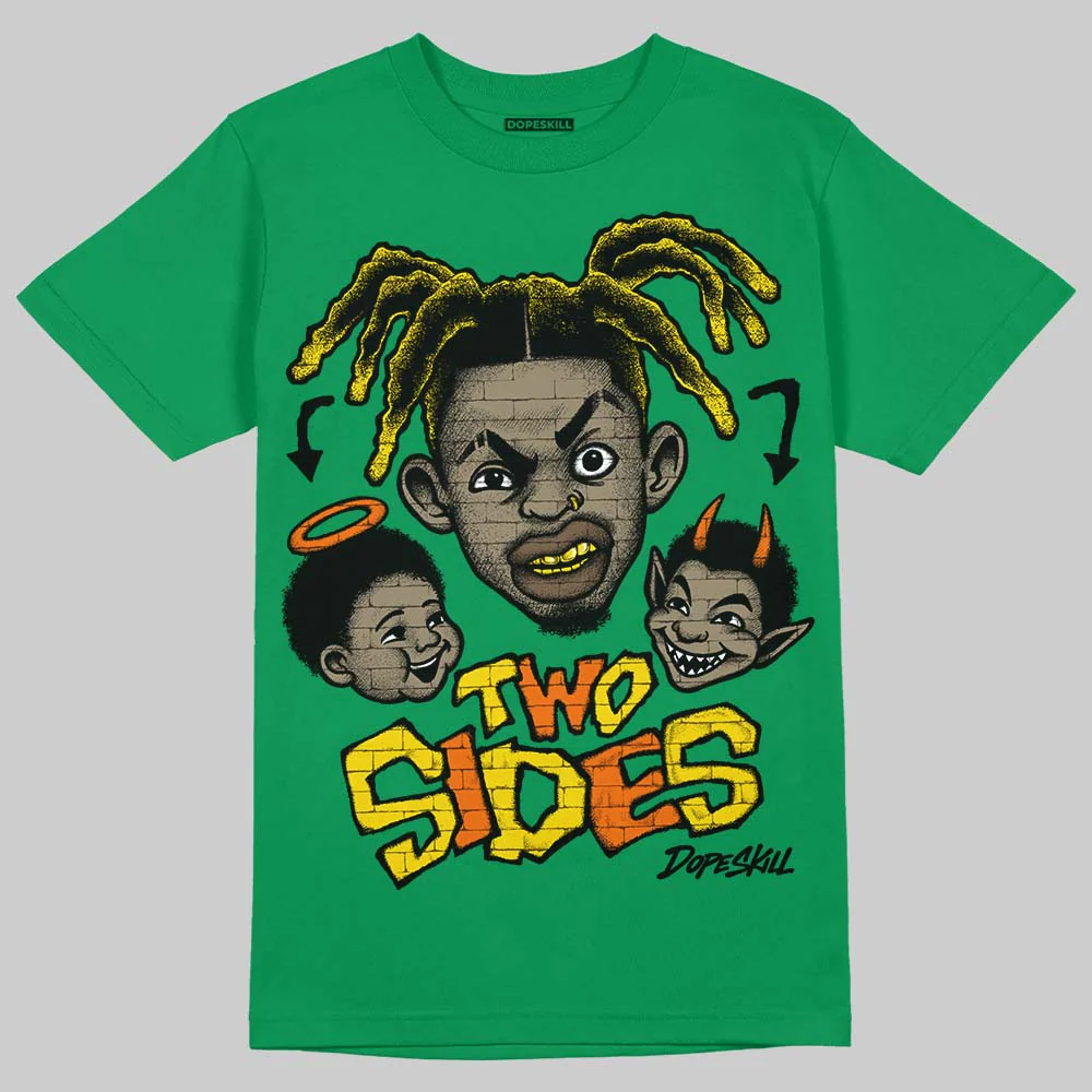 Green 'Two Sides' DopeSkill Graphic T-Shirt - Image 3