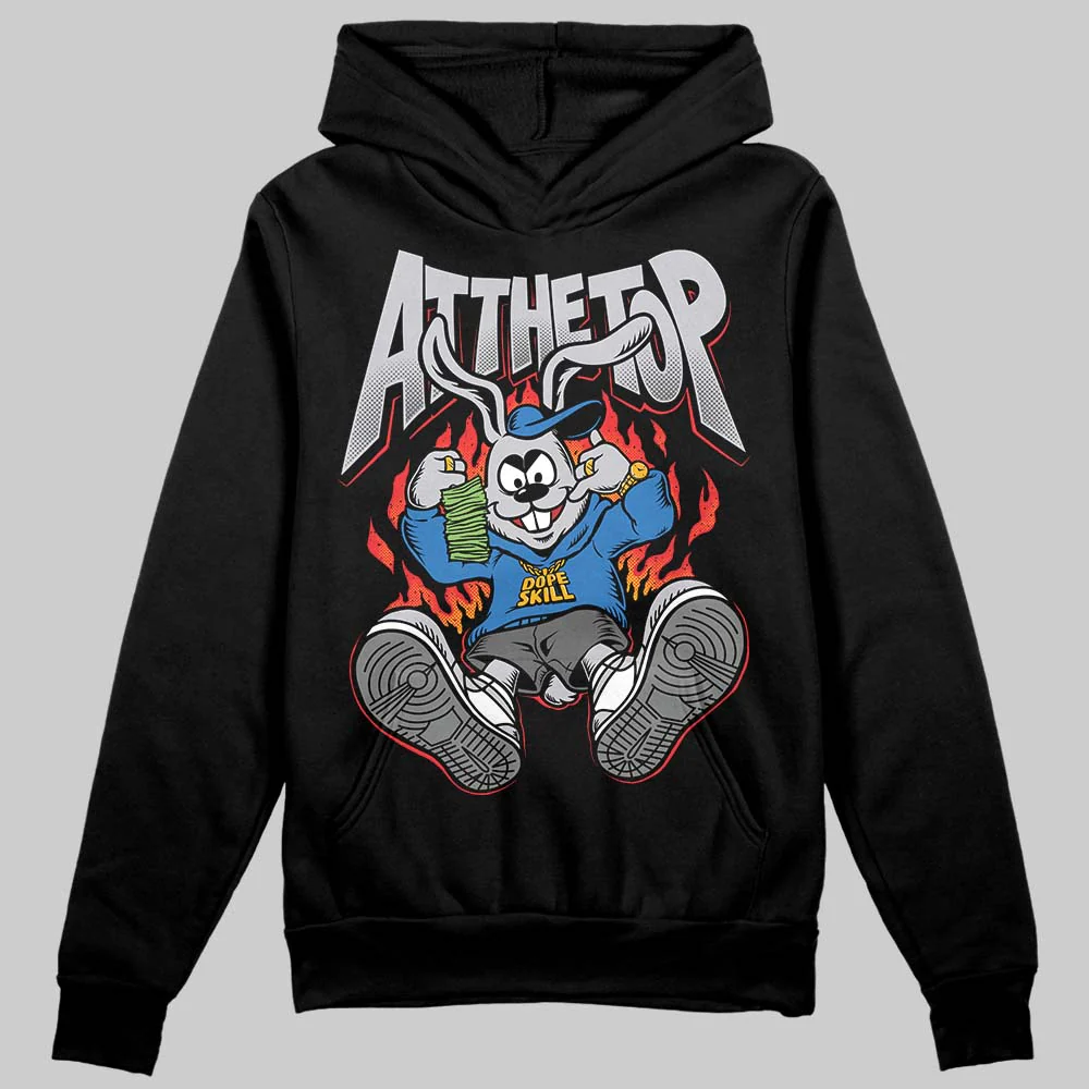 Grey Collection DopeSkill Hoodie Sweatshirt At The Top Graphic - Image 2