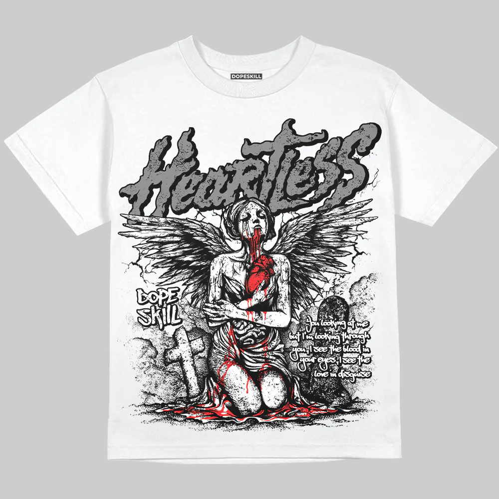 Grey Collection DopeSkill Oversize Print T-Shirt Heartless Graphic