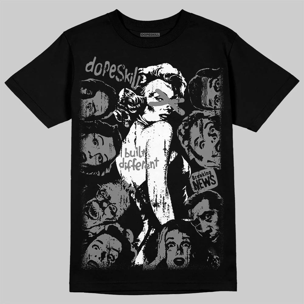 Grey Collection DopeSkill T-Shirt Built Different Graphic - Image 2