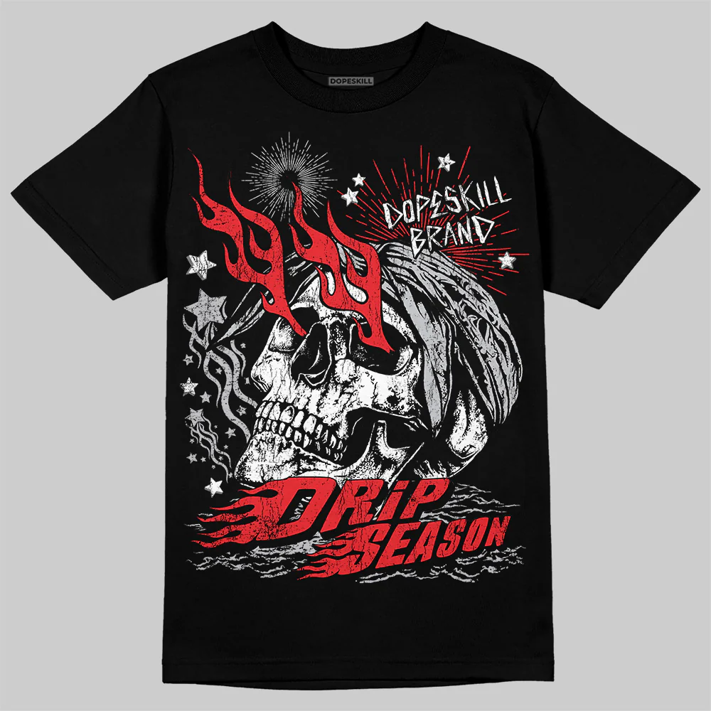 Grey Collection DopeSkill T-Shirt Drip Season Graphic - Image 2