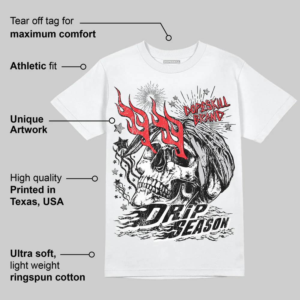 Grey Collection DopeSkill T-Shirt Drip Season Graphic - Image 4