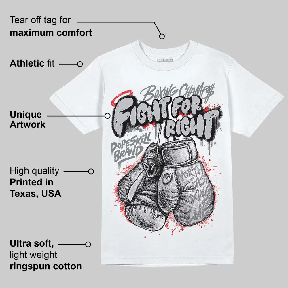 Grey Collection DopeSkill T-Shirt Fight For Right Graphic - Image 4
