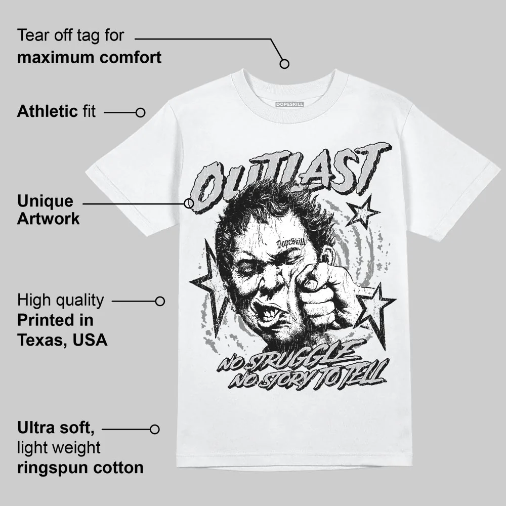 Grey 'Outlast' DopeSkill Graphic T-Shirt - Image 4
