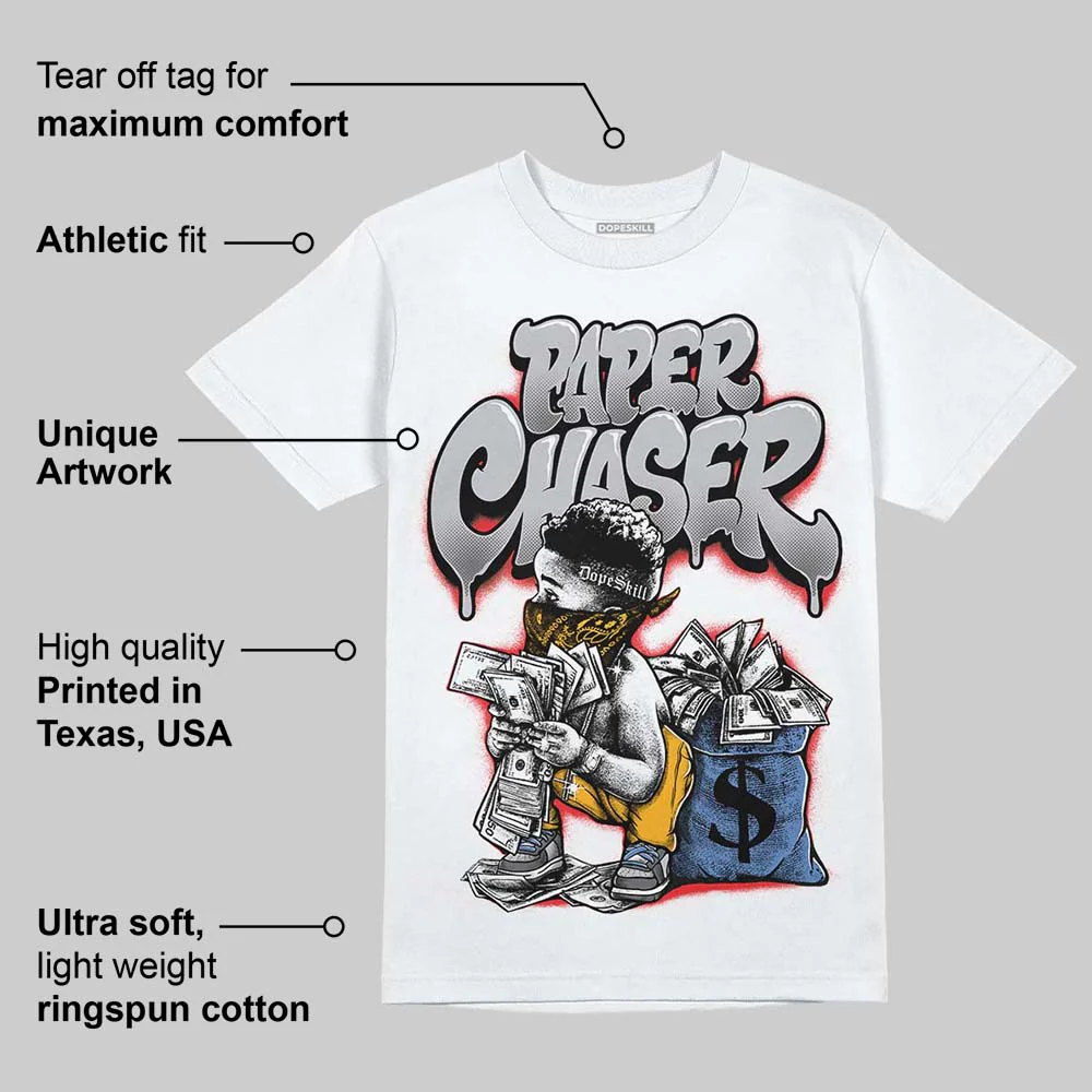 Grey 'Paper Chaser Boy' DopeSkill Graphic T-Shirt - Image 4