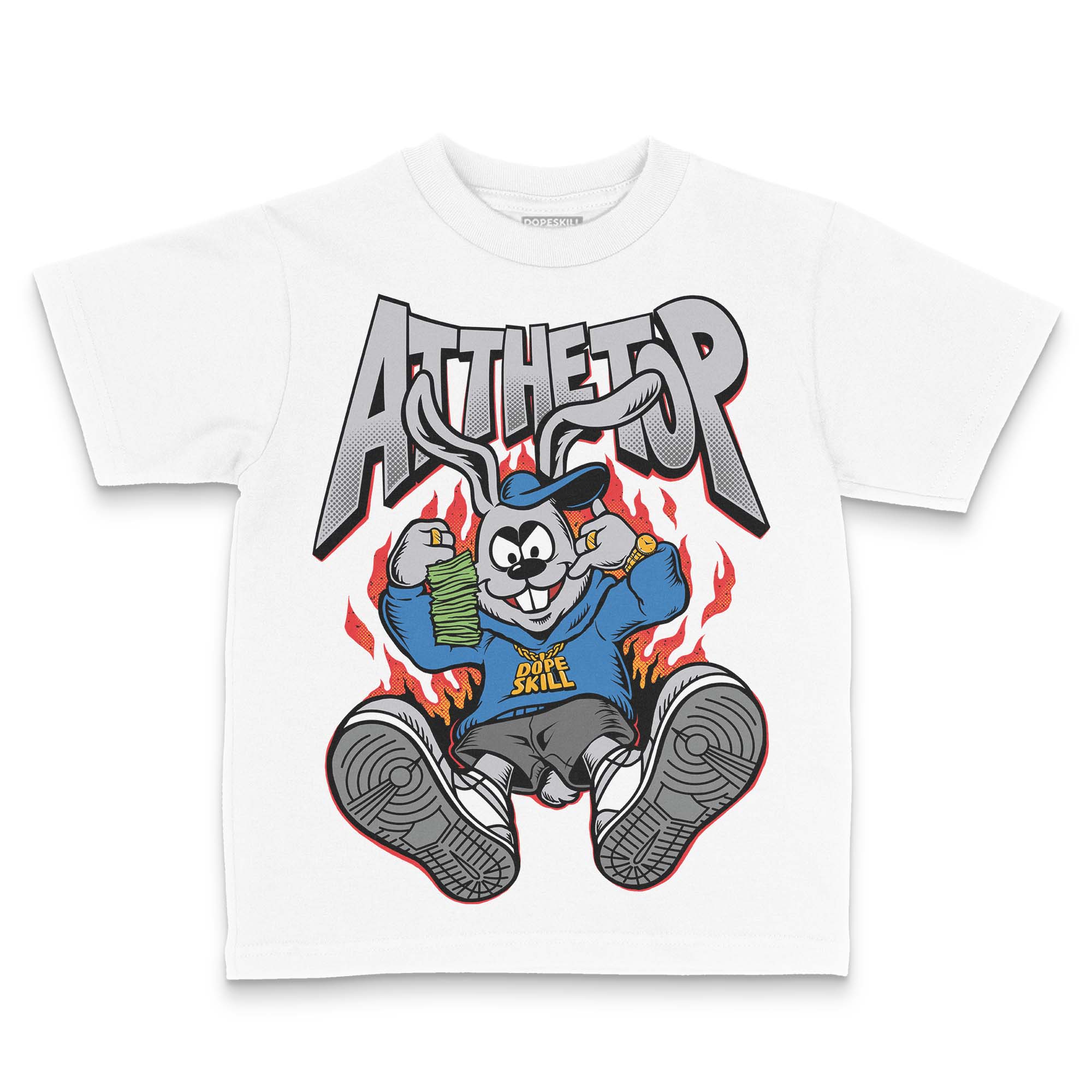 Grey Collection DopeSkill Toddler Kids T-shirt At The Top Graphic