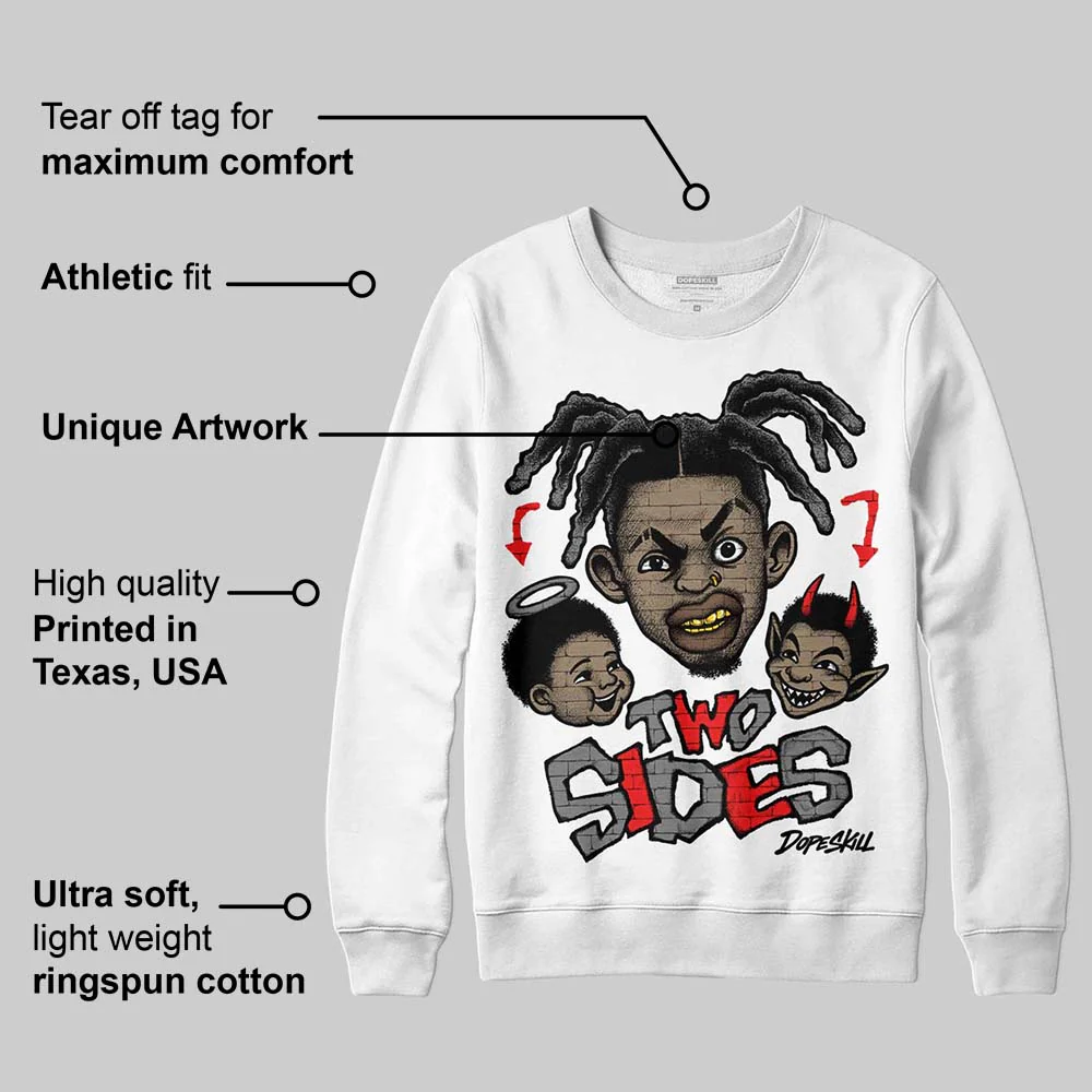 Grey 'Two Sides' DopeSkill Graphic Sweatshirt - Image 3