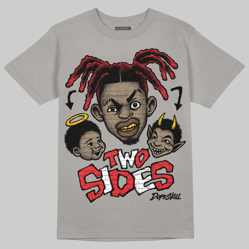 Grey 'Two Sides' DopeSkill Graphic T-Shirt - Image 3