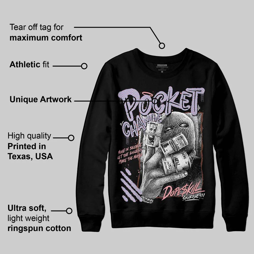 Harris Tweed x Denim Turquoise Dunk DopeSkill Sweatshirt Pocket Change Graphic - Image 3