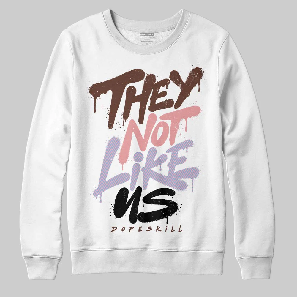 Harris Tweed x Denim Turquoise Dunk DopeSkill Sweatshirt They Not Like Us Graphic - Image 2