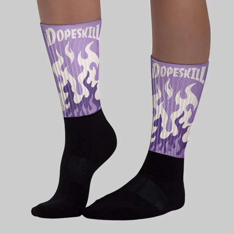 Hydrangeas 10s DopeSkill Sublimated Sock FIRE Graphic - Image 3