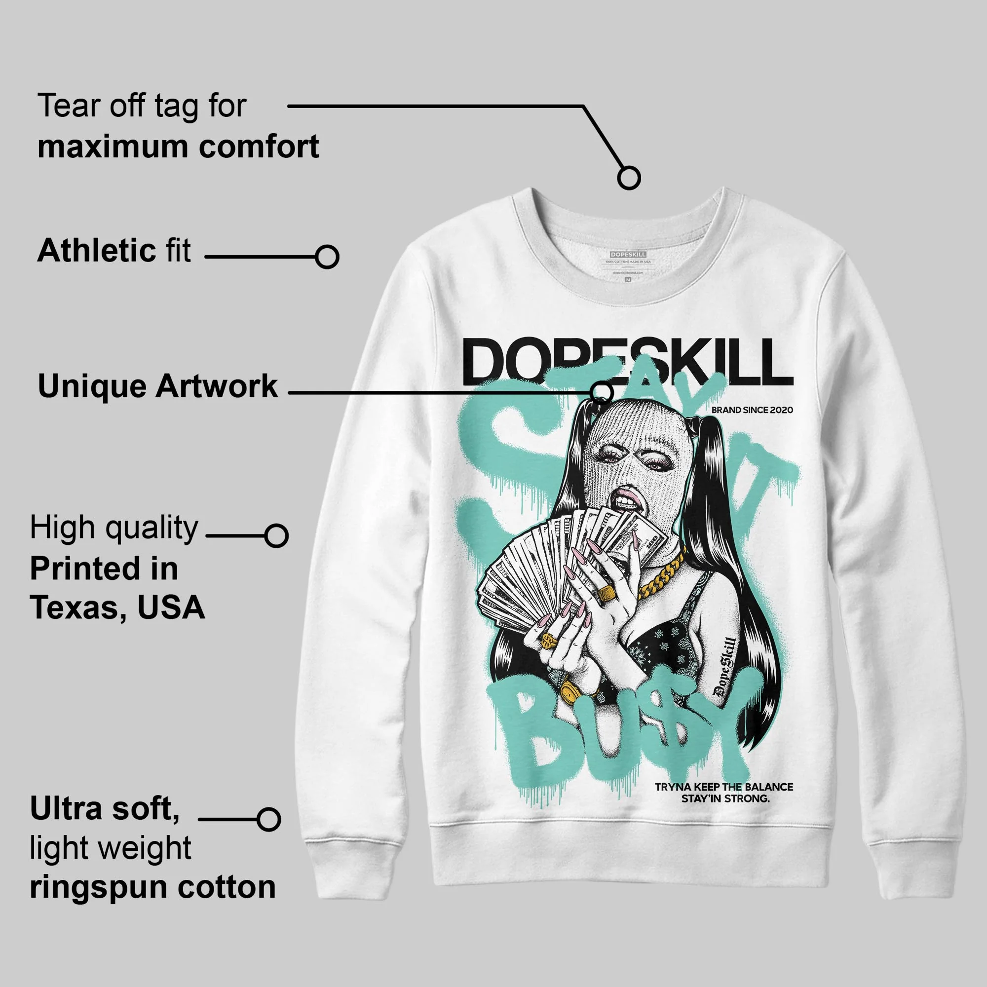 Igloo 11s DopeSkill Sweatshirt Stay It Busy Graphic - Image 3