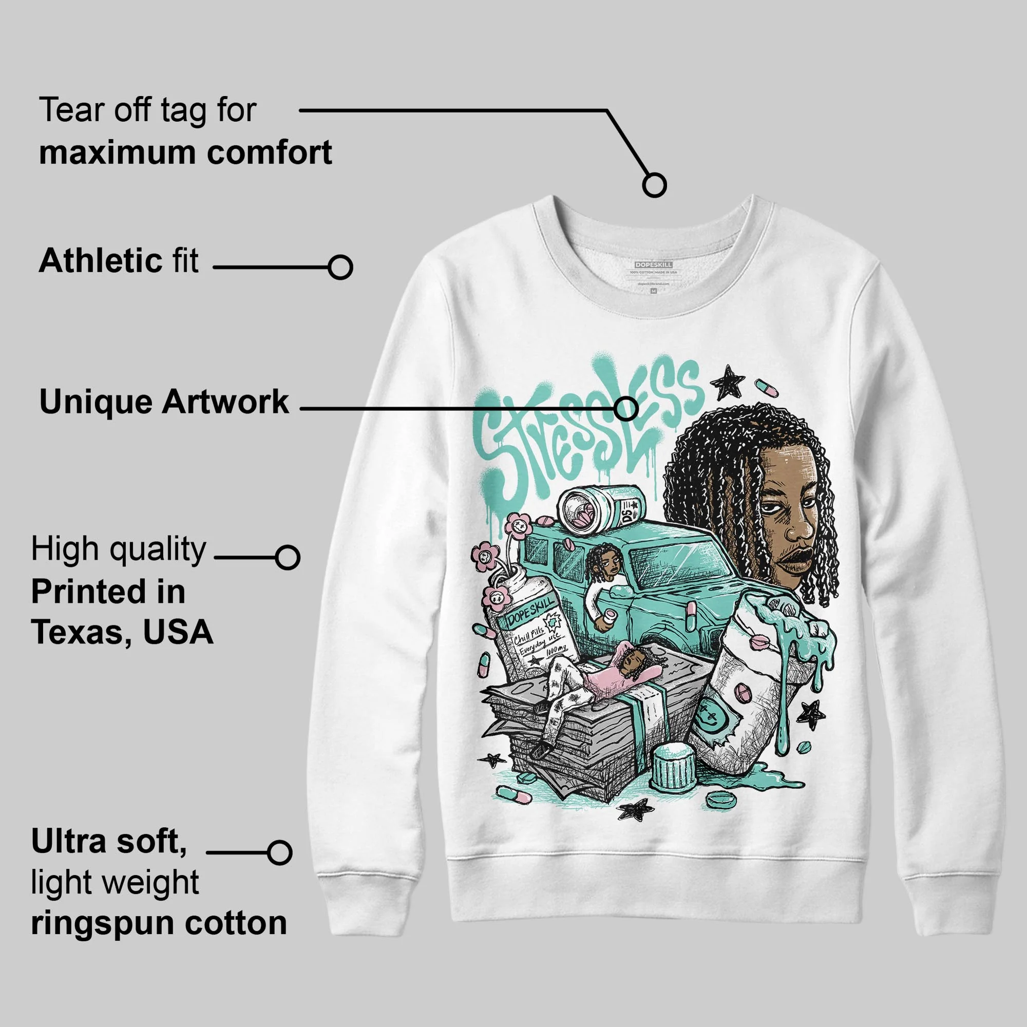 Igloo 11s DopeSkill Sweatshirt Stressless Graphic - Image 3