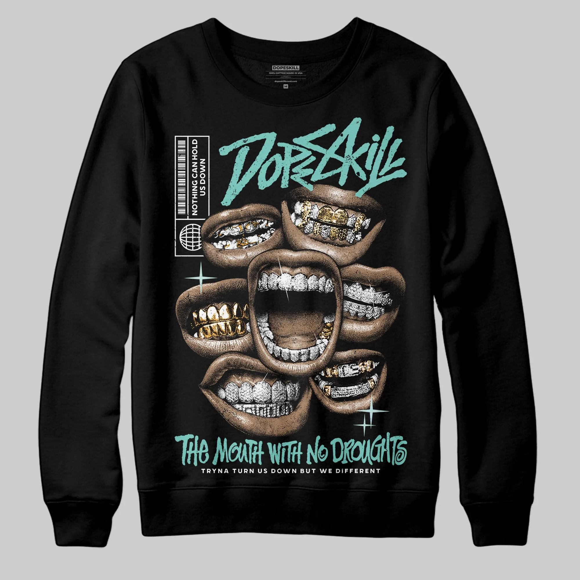 Igloo 11s DopeSkill Sweatshirt The Mouth With No Droughts Graphic - Image 2