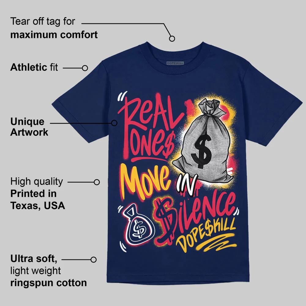 Kobe 5 Protro Caitlin Clark DopeSkill T-Shirt Real Ones Move In Silence Graphic - Image 2