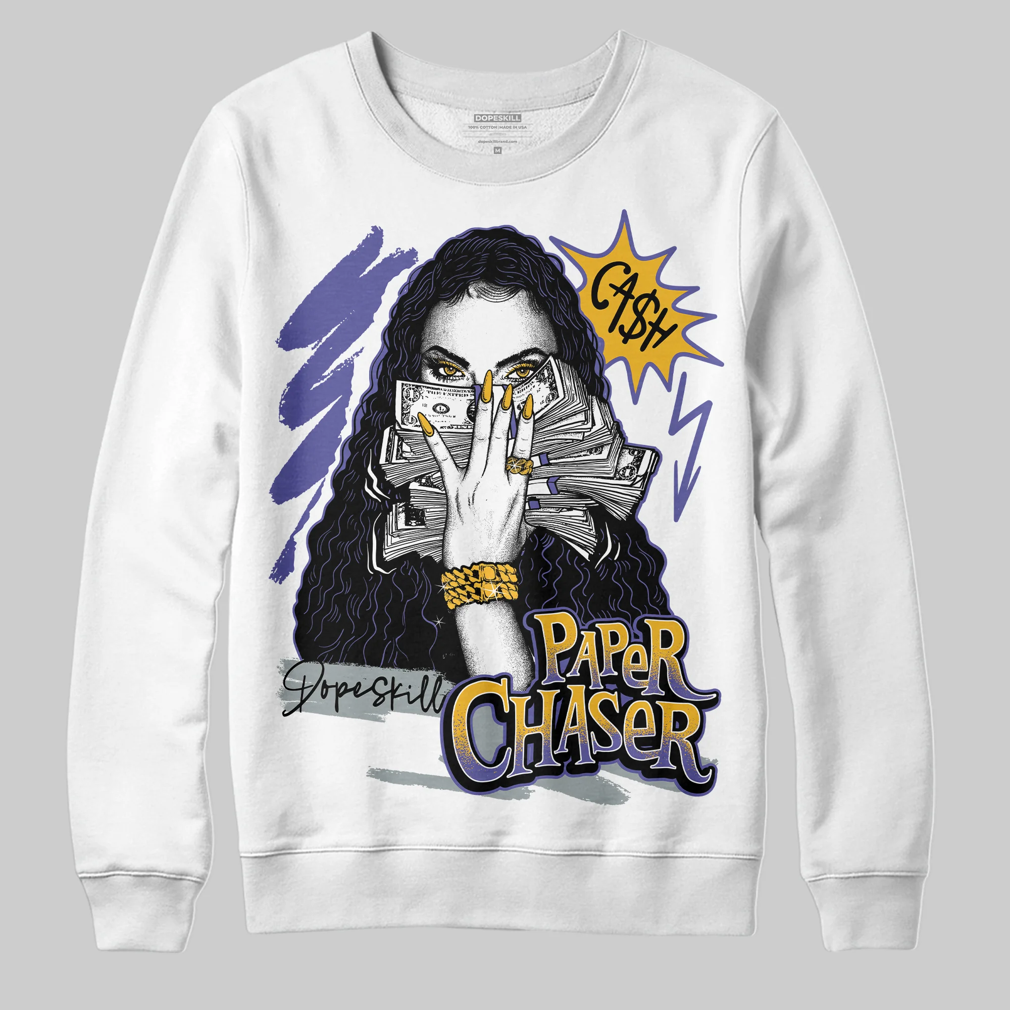 Lakers 4s DopeSkill Sweatshirt NPC Graphic - Image 2