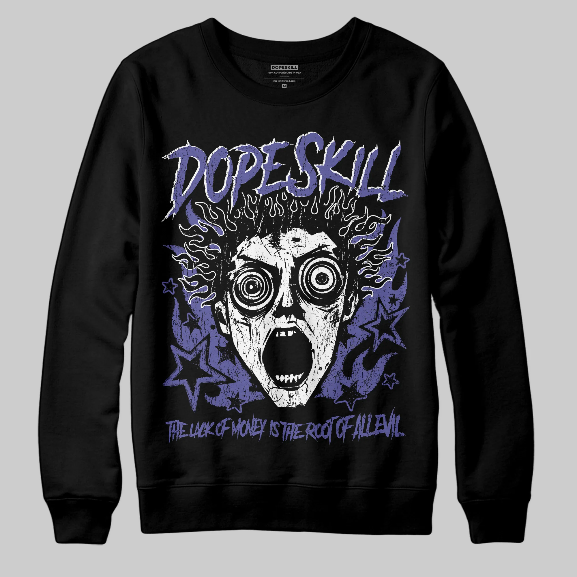 Lakers 4s DopeSkill Sweatshirt Root of Evil Graphic