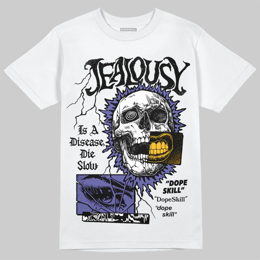 Lakers 4s DopeSkill T-Shirt Jealousy Graphic - Image 2