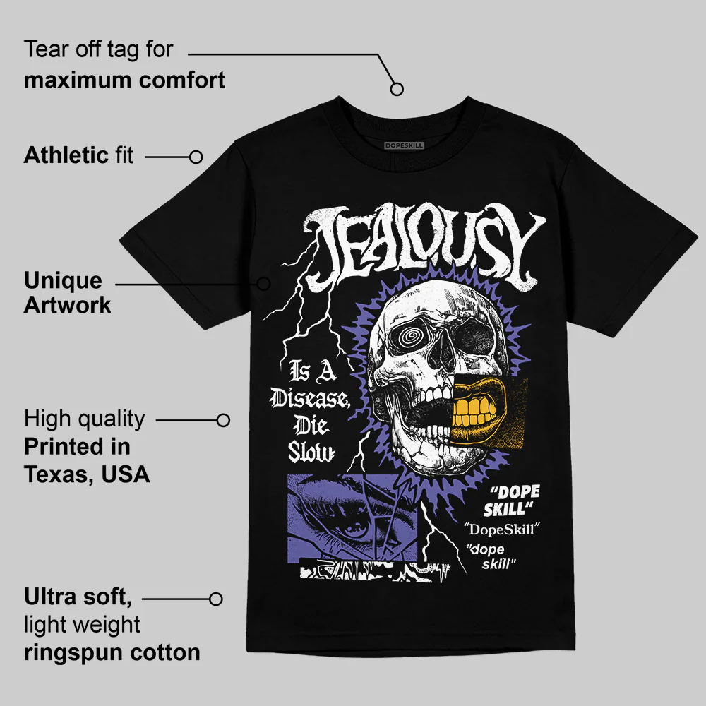 Lakers 4s DopeSkill T-Shirt Jealousy Graphic - Image 3
