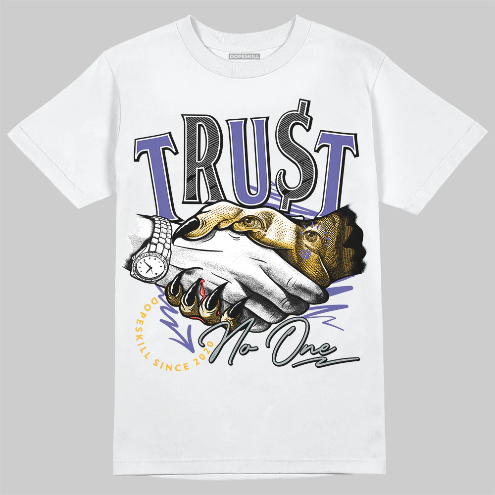 Lakers 4s DopeSkill T-Shirt Trust No One Graphic - Image 2