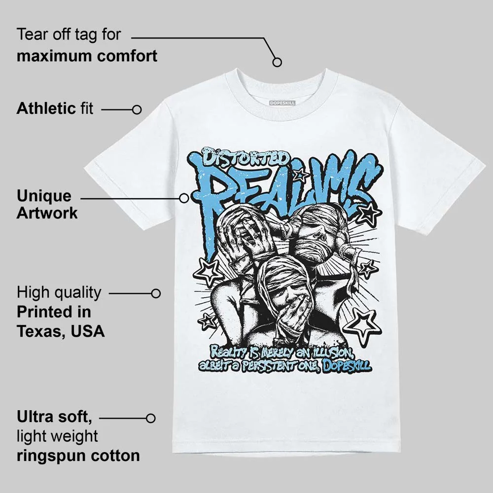 Legend Blue 11s DopeSkill T-Shirt Distorted Realms Graphic - Image 3