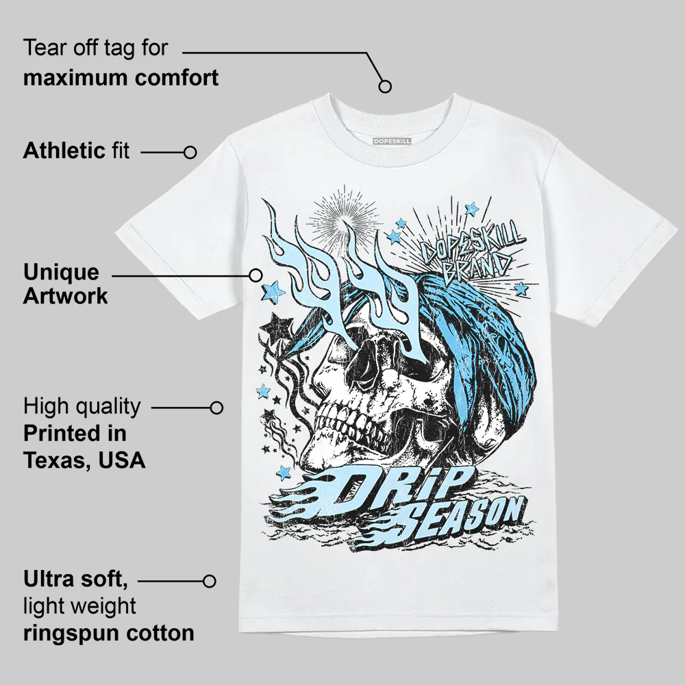 Legend Blue 11s DopeSkill T-Shirt Drip Season Graphic - Image 3