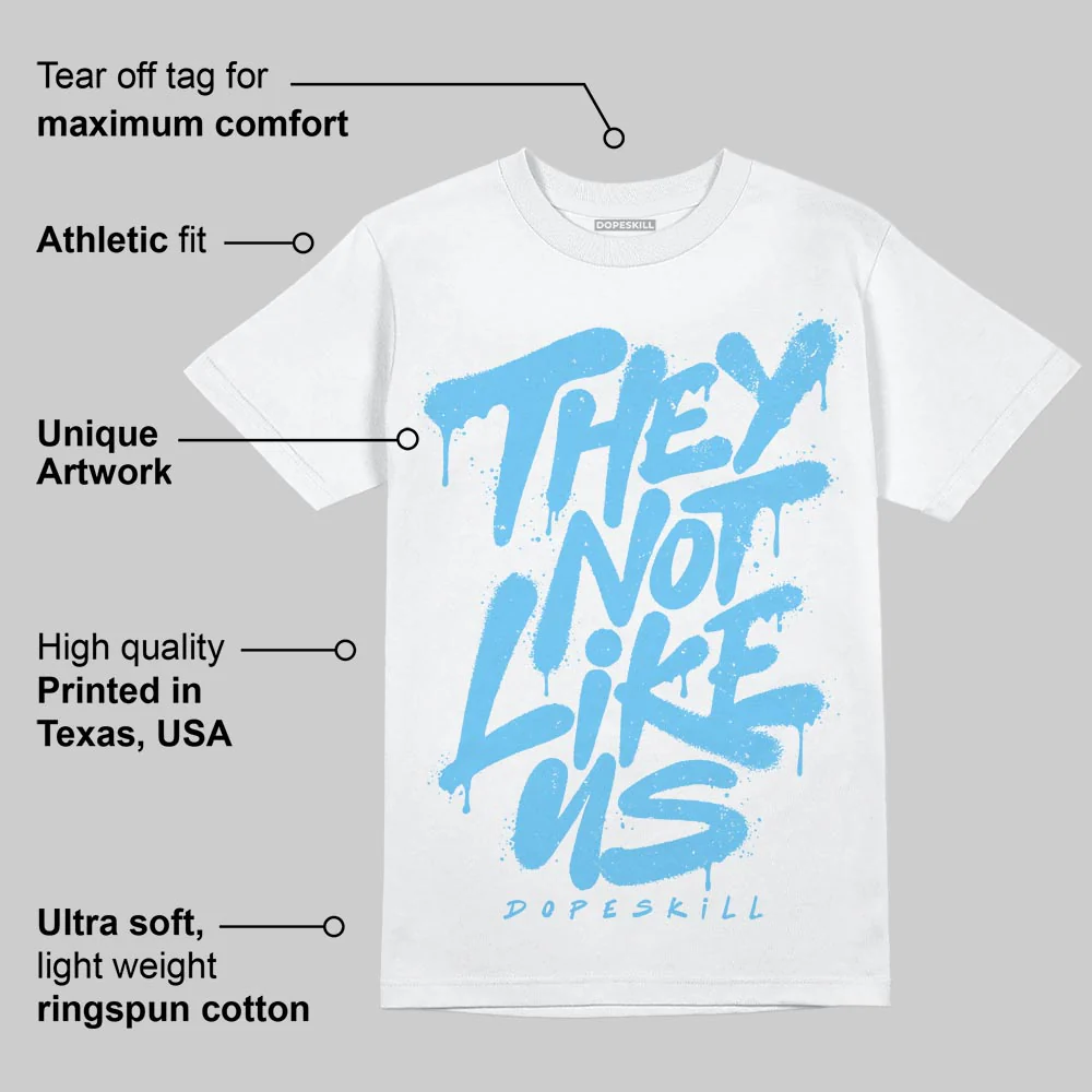 Legend Blue 11s DopeSkill T-Shirt They Not Like Us Graphic - Image 3
