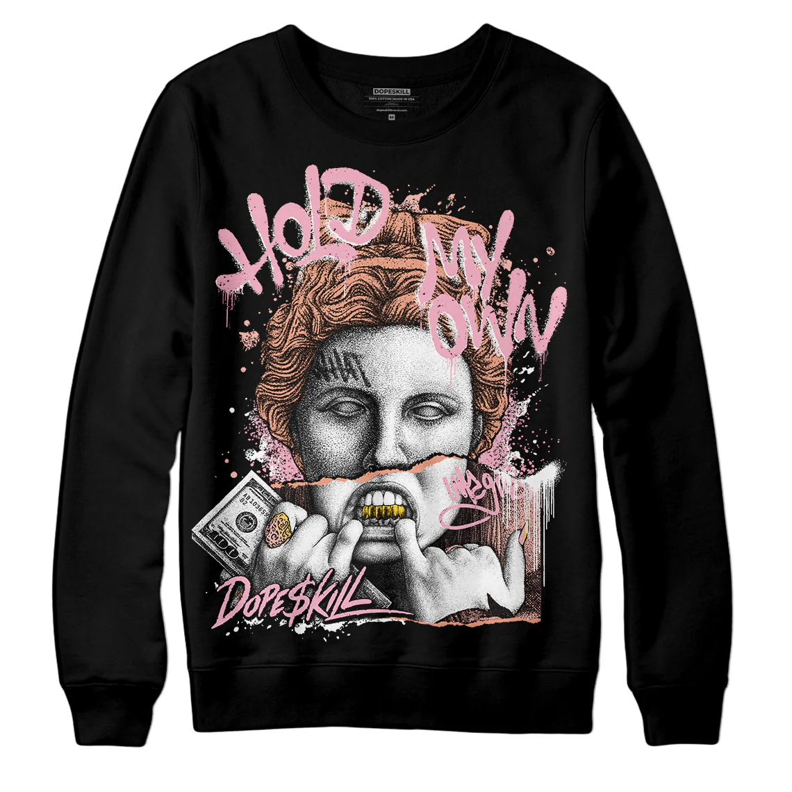 Legend Pink 11s DopeSkill Sweatshirt Hold My Own Graphic - Image 2