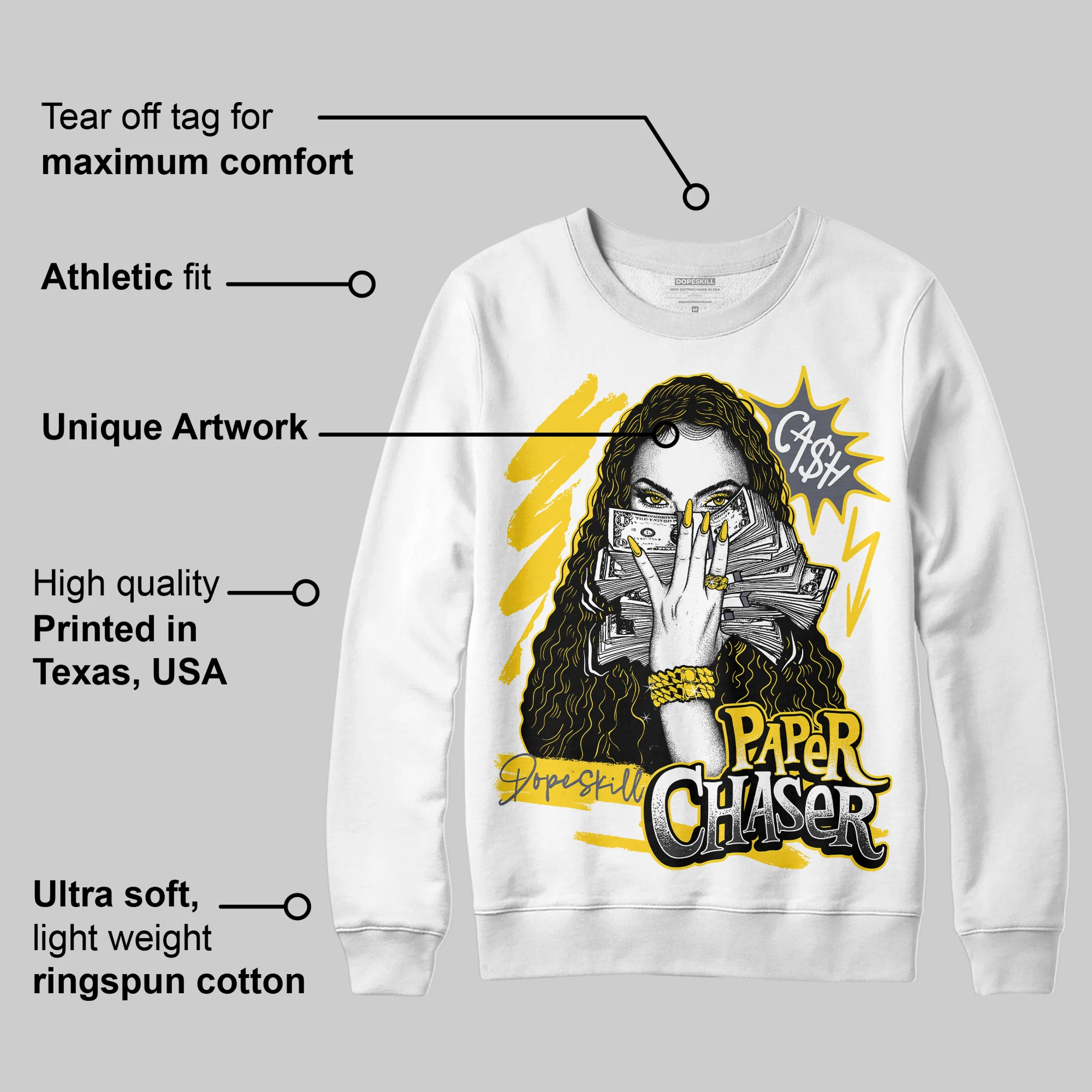 Lightning 4s DopeSkill Sweatshirt NPC Graphic - Image 3