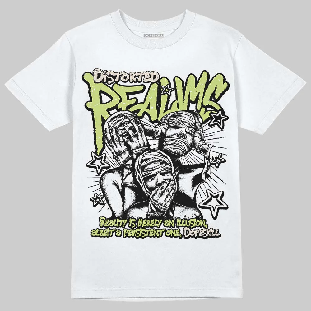 Luminous Green 5s DopeSkill T-Shirt Distorted Realms Graphic - Image 2