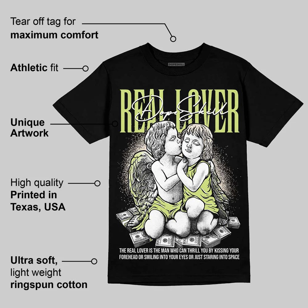 Luminous Green 5s DopeSkill T-Shirt Real Lover Graphic - Image 3