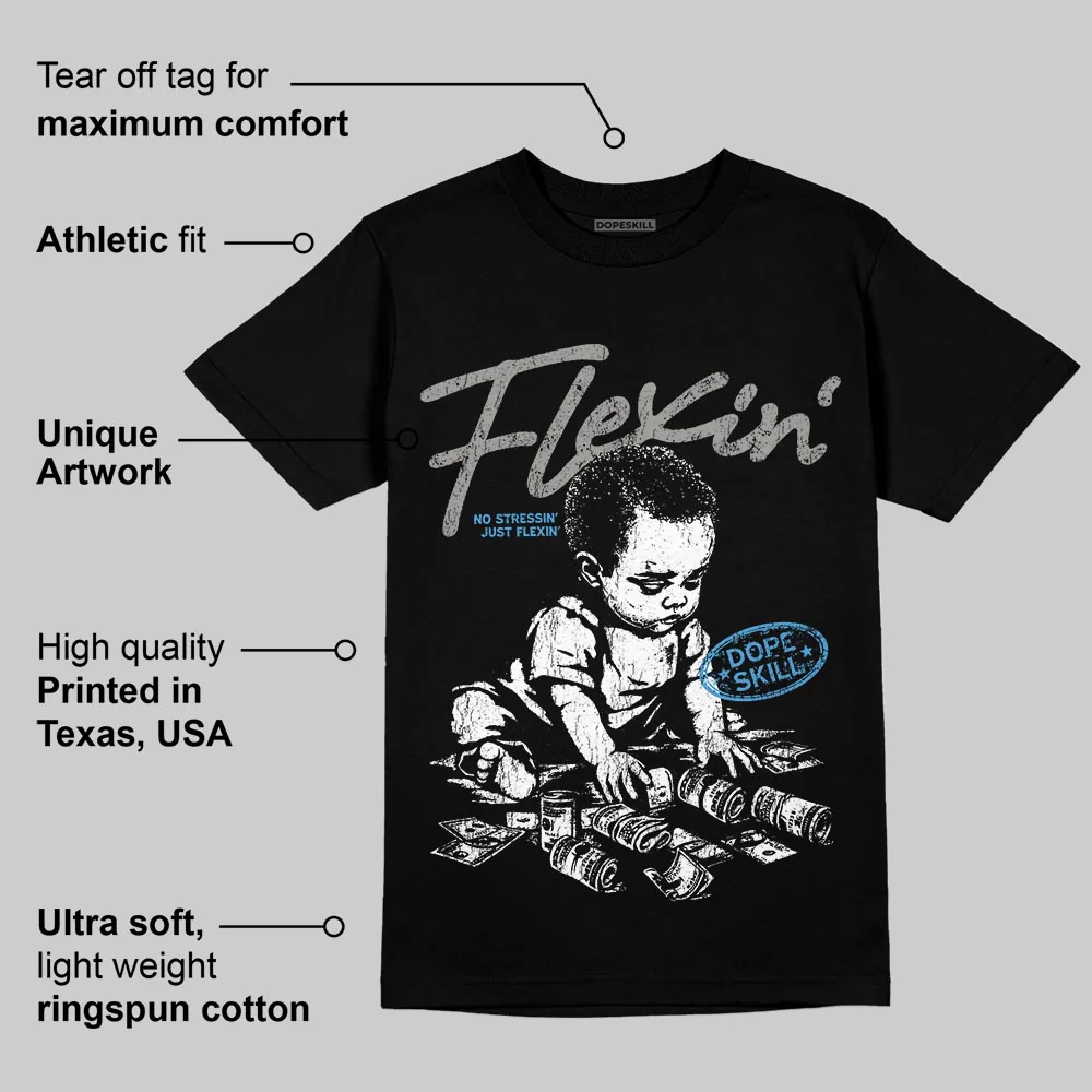 Max 95 Blue Spark DopeSkill T-Shirt Flexin' Graphic - Image 3