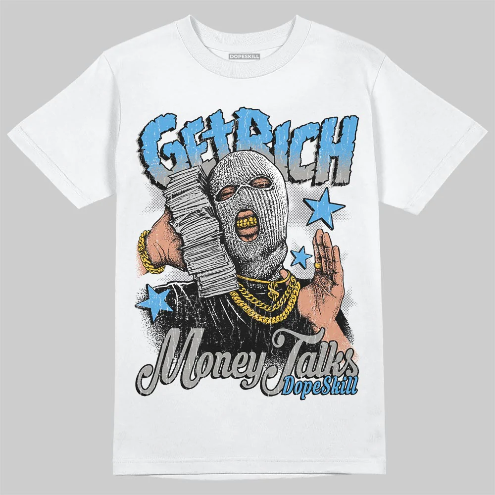 Max 95 Blue Spark DopeSkill T-Shirt Get Rich Graphic - Image 2