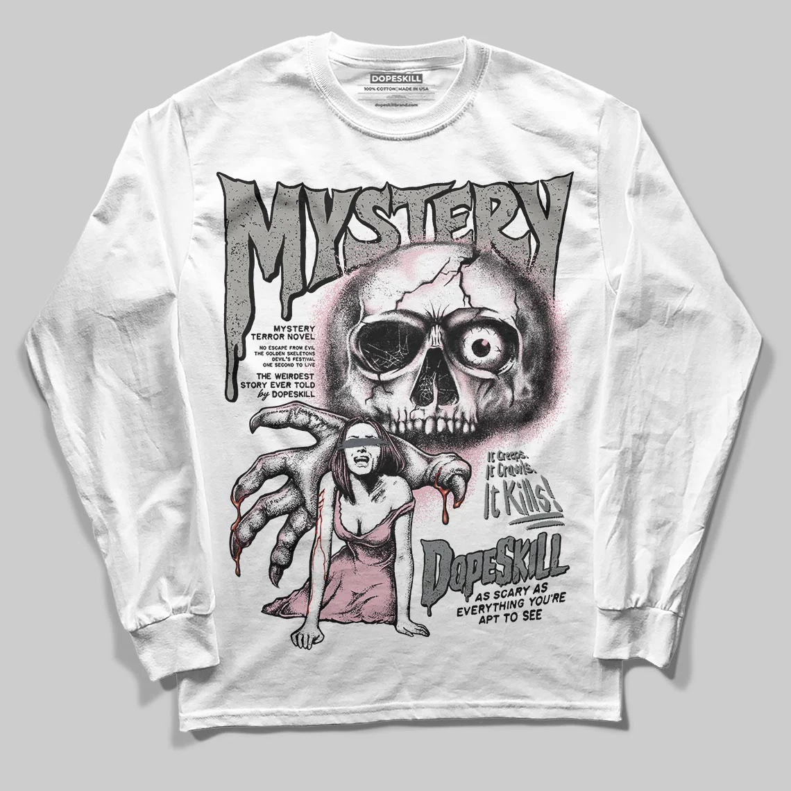 Max 95 OG “Pink Foam” DopeSkill Long Sleeve T-Shirt Mystery Ghostly Grasp Graphic - Image 2