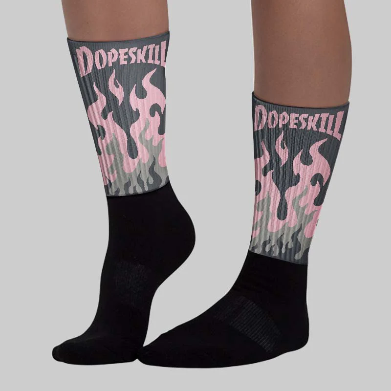 Max 95 OG “Pink Foam” DopeSkill Sublimated Sock FIRE Graphic - Image 2