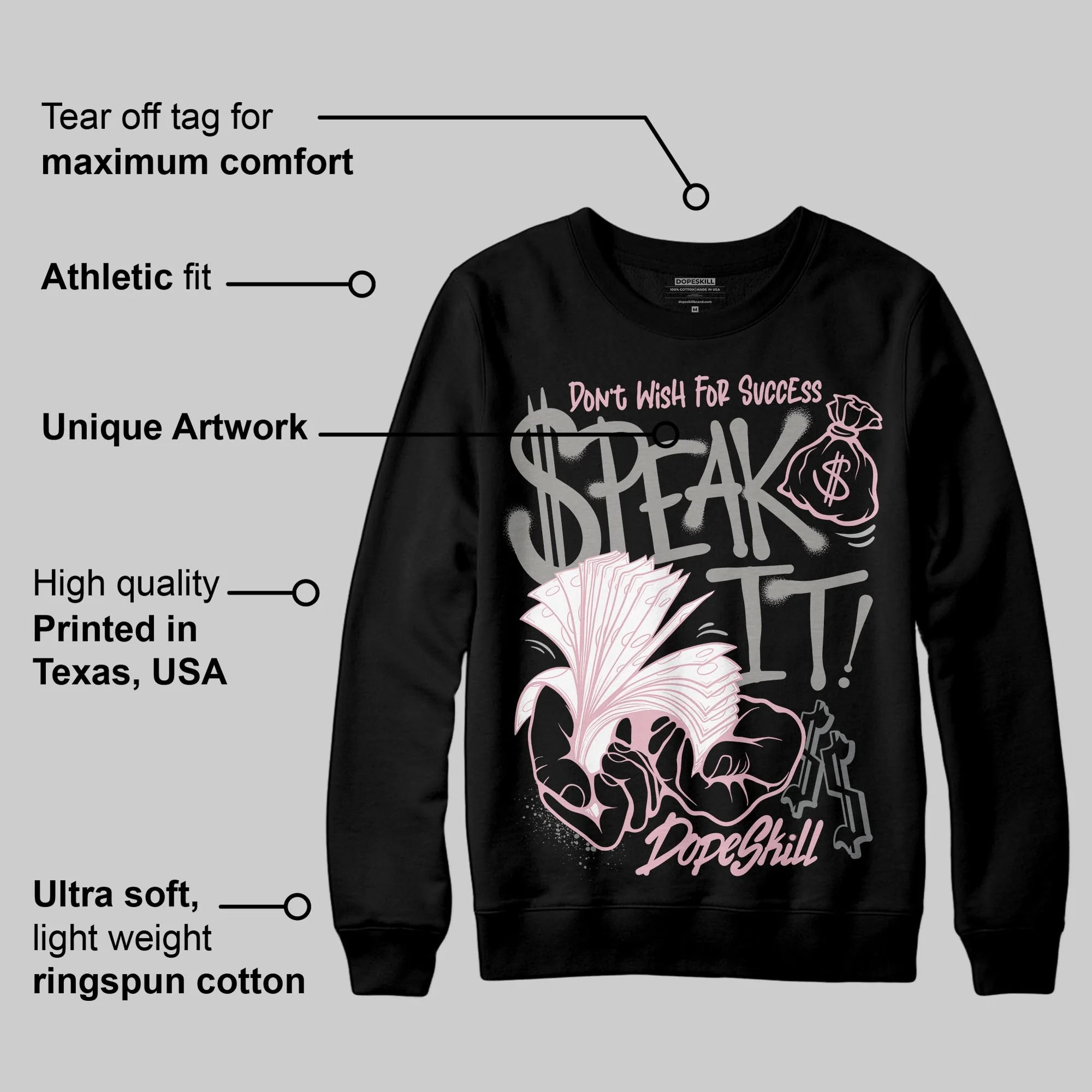 Max 95 OG “Pink Foam” DopeSkill Sweatshirt Speak It Graphic - Image 3