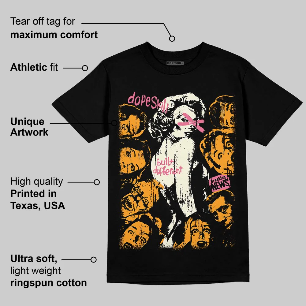Max 95 'University Gold' DopeSkill T-Shirt Built Different Graphic - Image 3