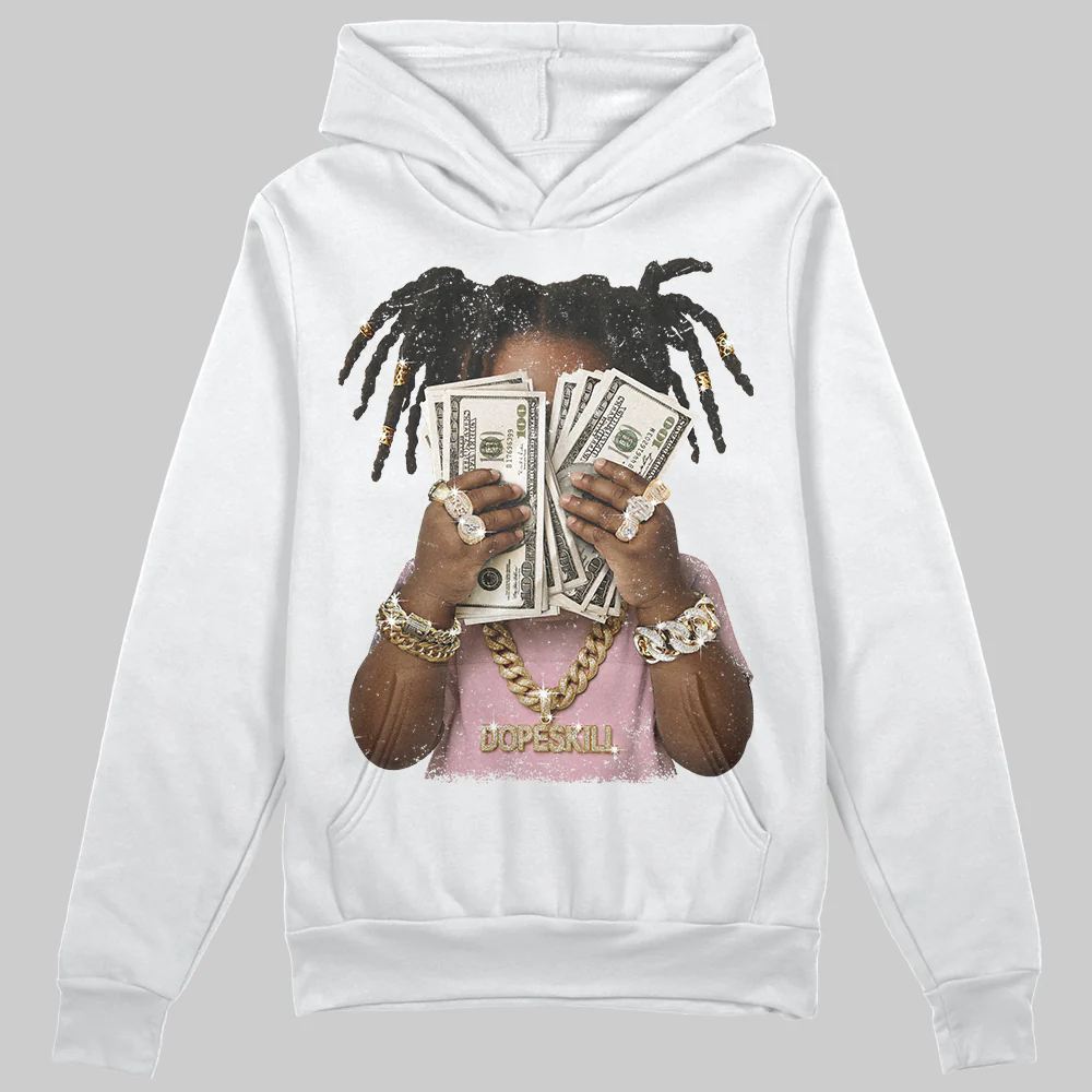 Medium Soft Pink 4s DopeSkill Hoodie Sweatshirt Rich Youth Graphic - Image 2