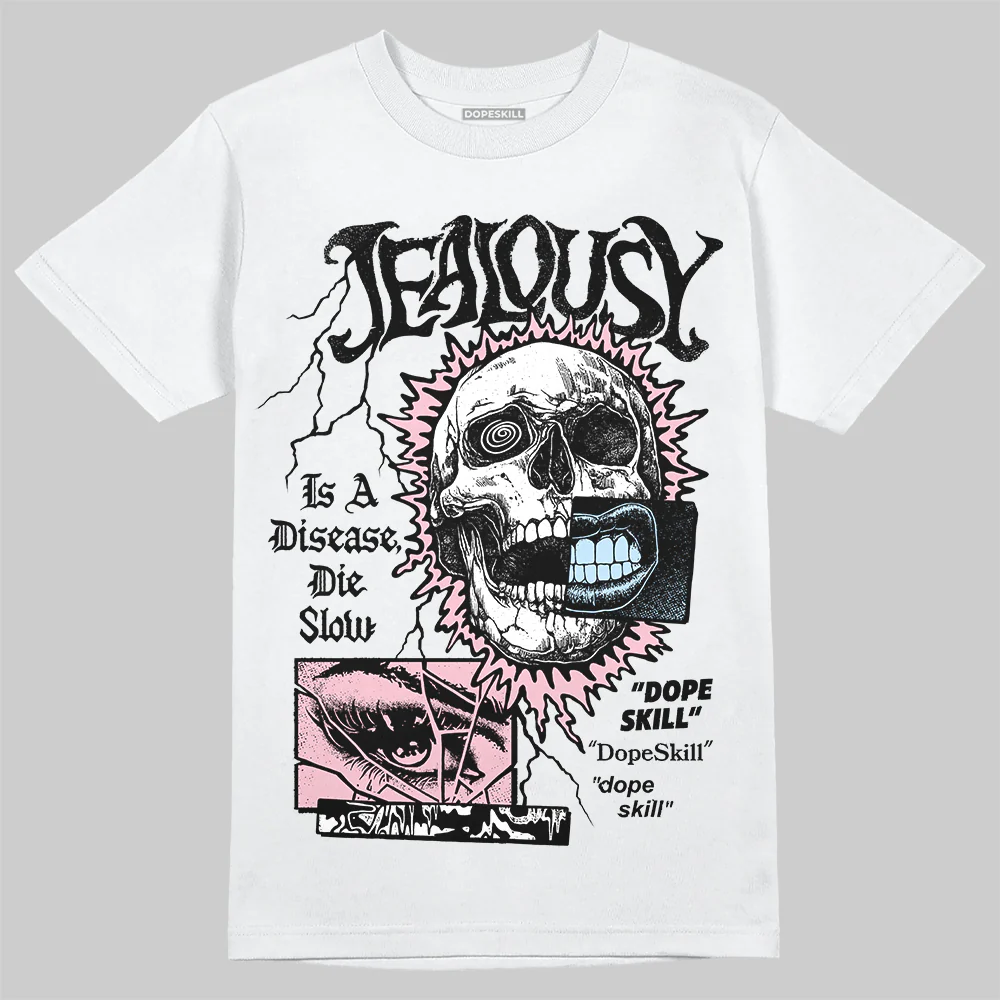 Medium Soft Pink 4s DopeSkill T-Shirt Jealousy Graphic - Image 2