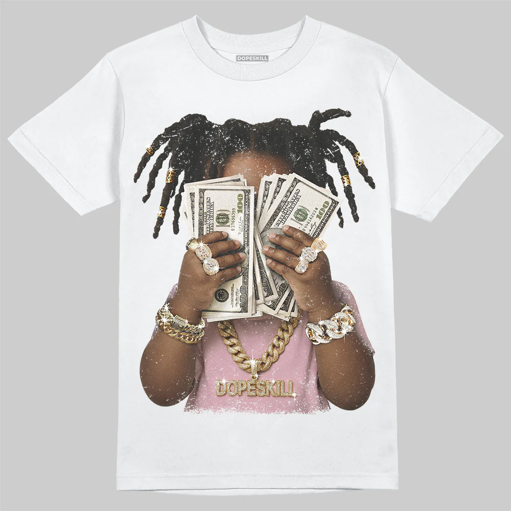 Medium Soft Pink 4s DopeSkill T-Shirt Rich Youth Graphic - Image 2