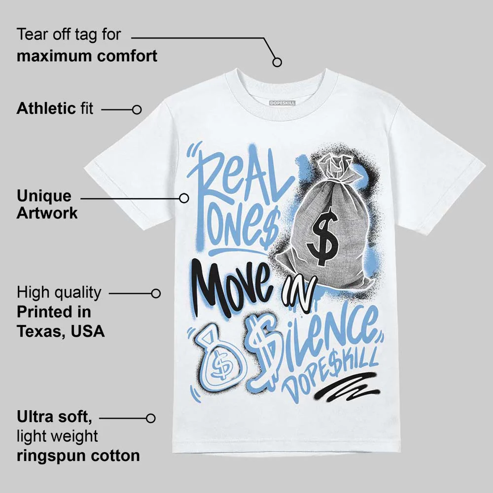 Melo 12s DopeSkill T-Shirt Real Ones Move In Silence Graphic - Image 3