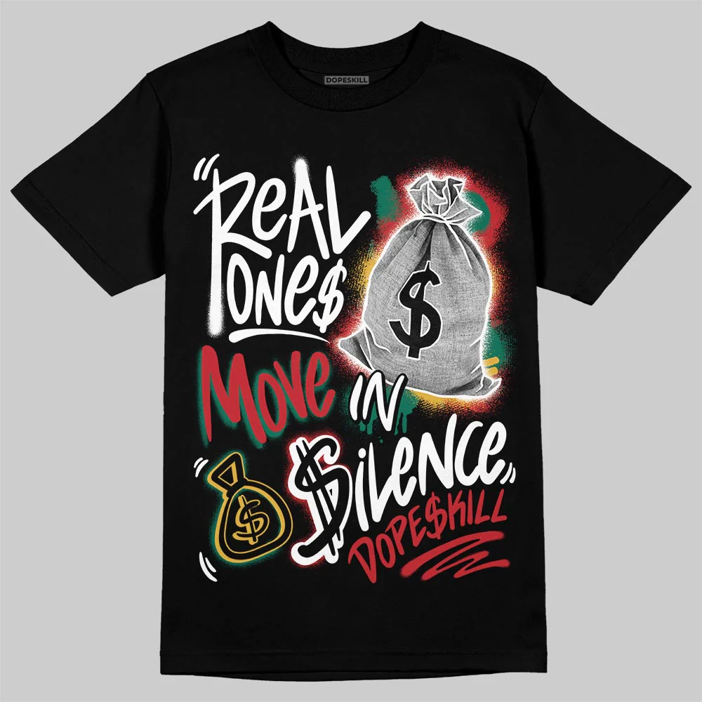 Mexico 'El Vuelo' 3s DopeSkill T-Shirt Real Ones Move In Silence Graphic - Image 2