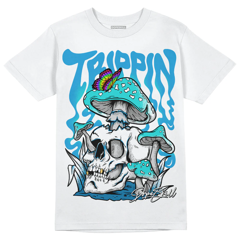 Military Blue 4s DopeSkill T-Shirt Trippin Graphic