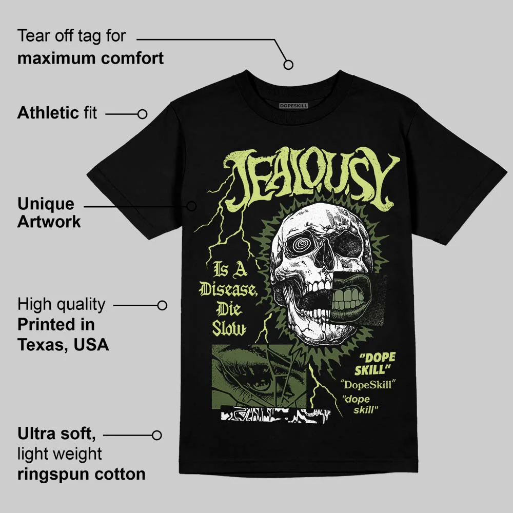 NB 1890 “Faded Black/Utility Green” DopeSkill T-Shirt Jealousy Graphic - Image 3
