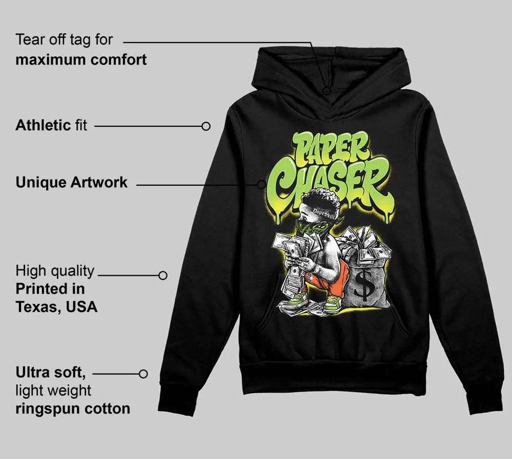 Neon Green 'Paper Chaser Boy' DopeSkill Graphic Hoodie - Image 3