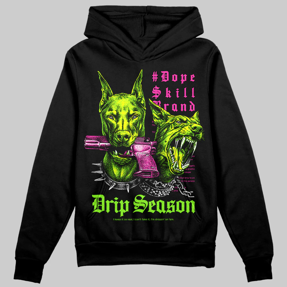 Neon Green 'New Drip Season' DopeSkill Graphic Hoodie