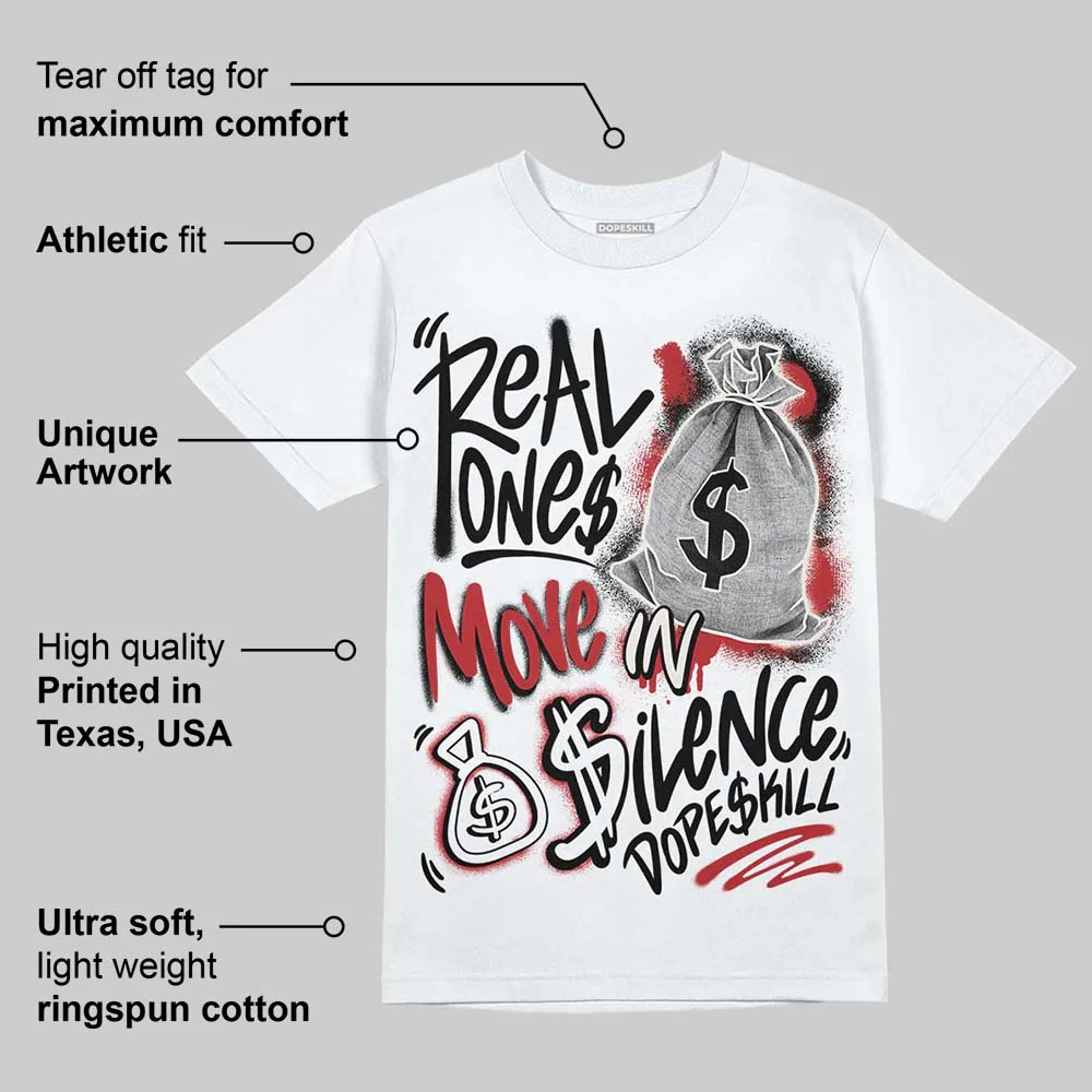 Nigel Sylvester x “Nitro” 1s DopeSkill T-Shirt Real Ones Move In Silence Graphic - Image 3