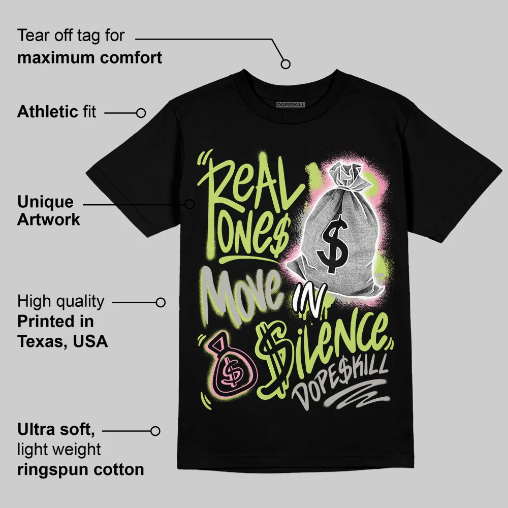 OG Chase B x Jumpman Jack DopeSkill T-Shirt Real Ones Move In Silence Graphic - Image 3