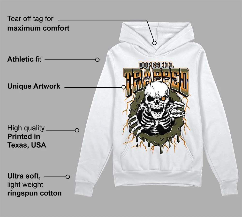 Olive 5s DopeSkill Hoodie Sweatshirt Trapped Halloween Graphic - Image 3